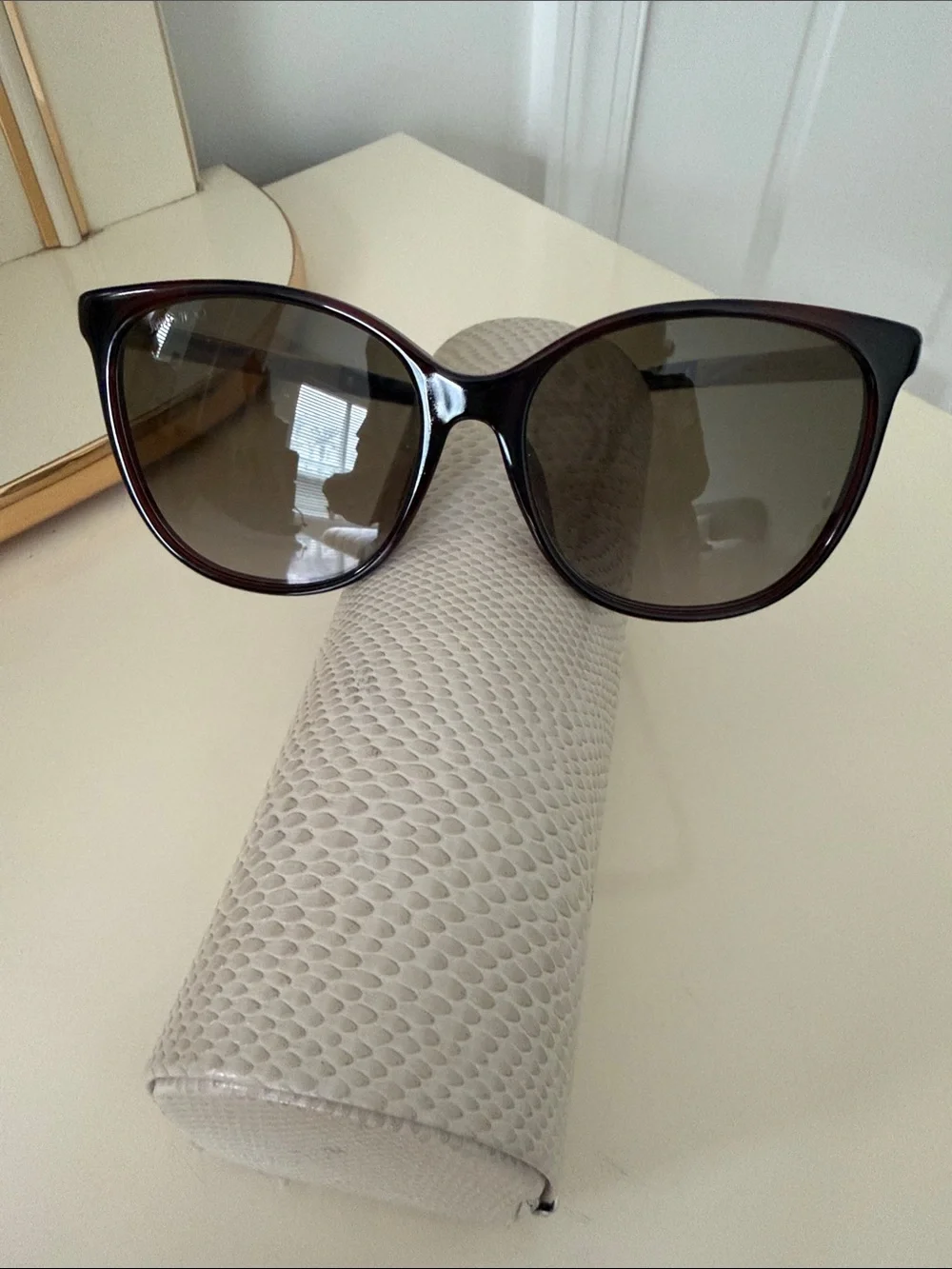 Jimmy Choo Brown Gradient Cat-Eye Sunglasses